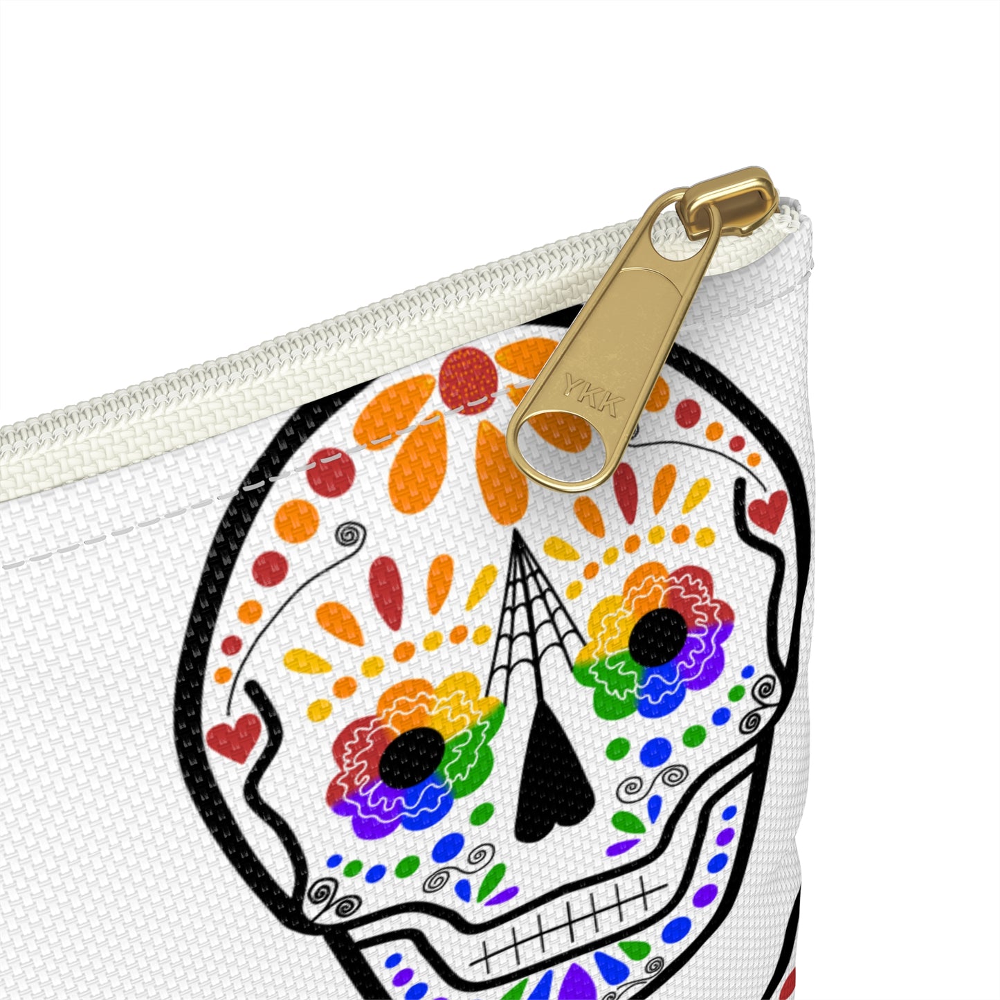 Queer Sugar Skull Accessory Pouch