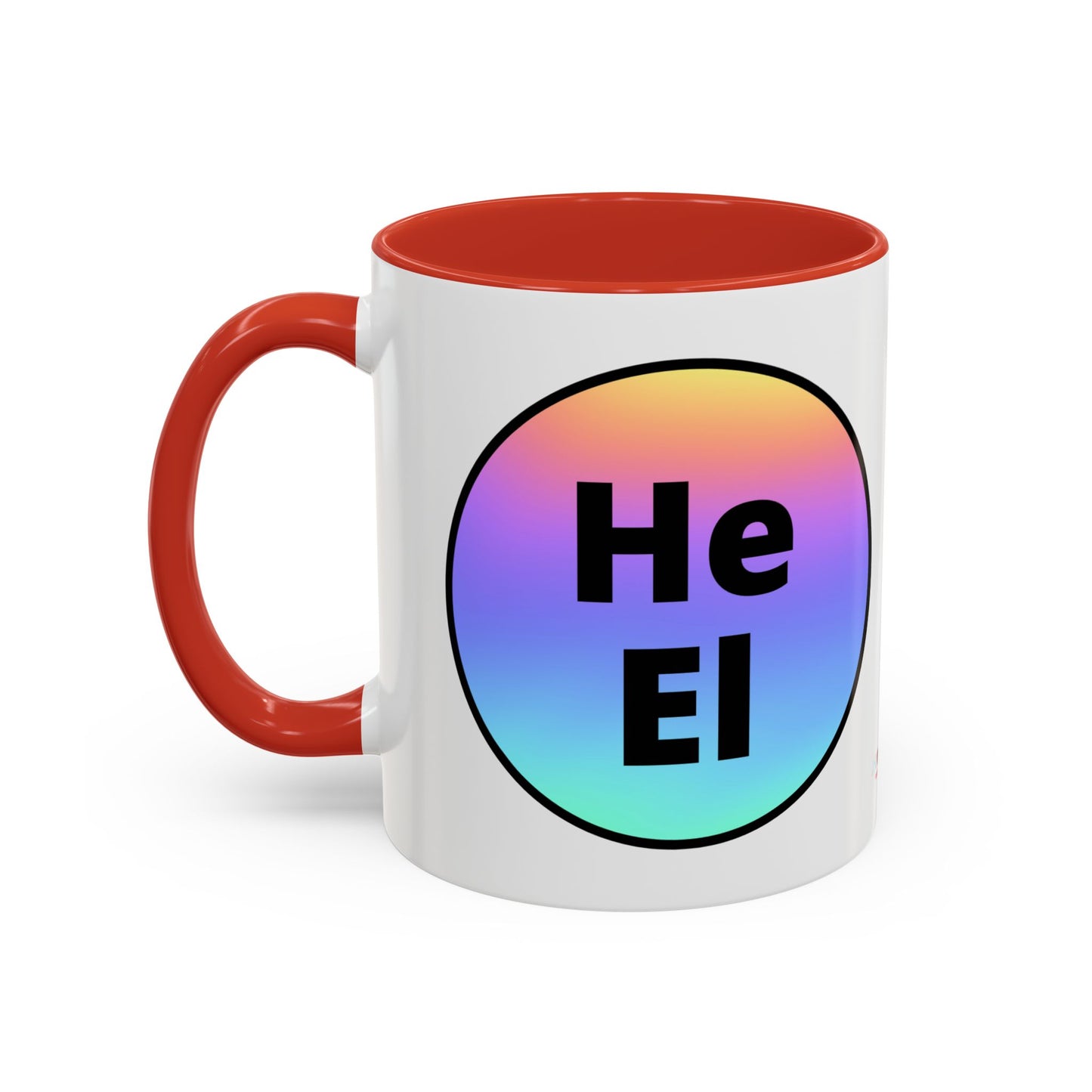 He / El Rainbow Coffee Mug