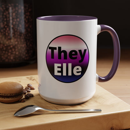 They / Elle Genderfluid Coffee Mug