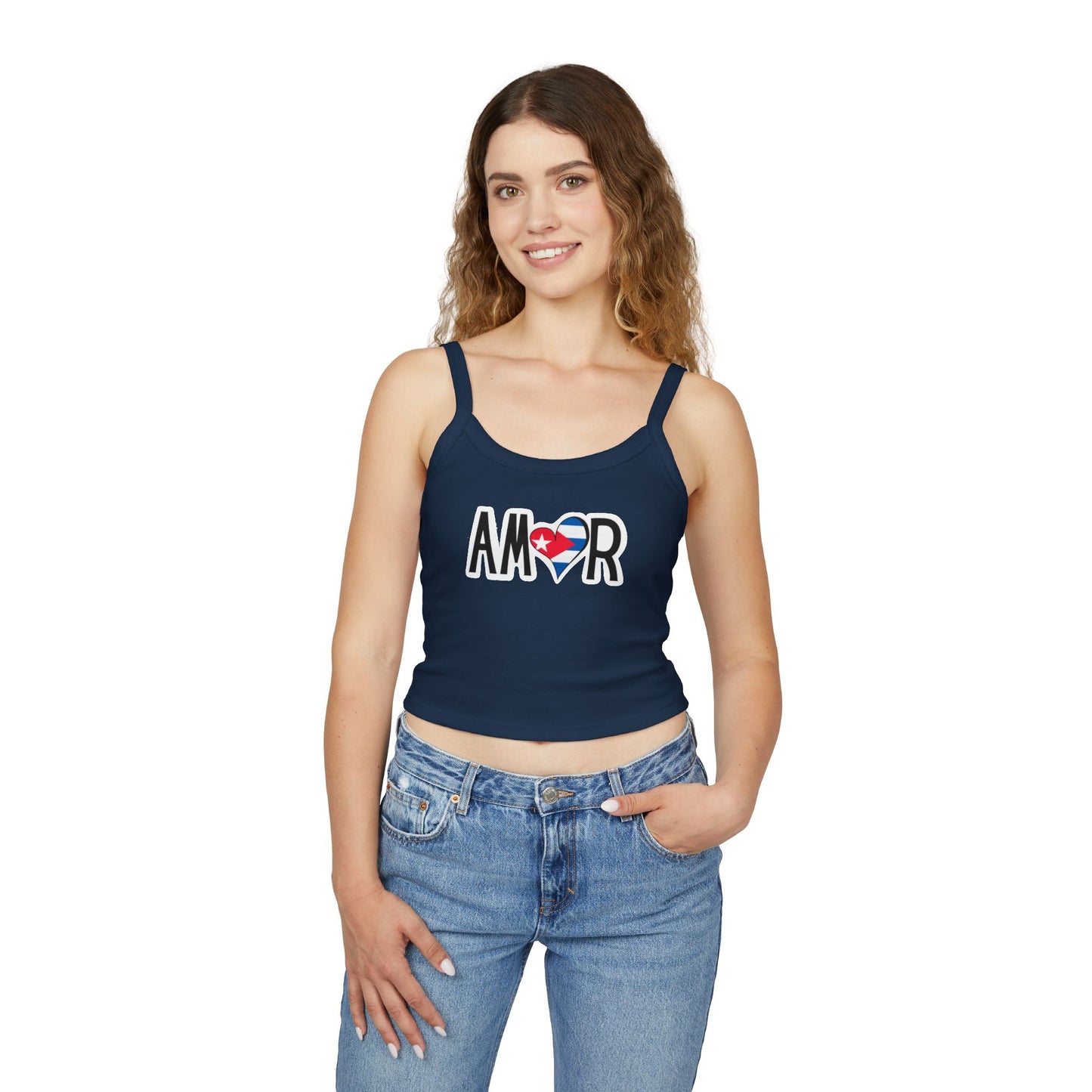 Amor Cuba Spaghetti Strap Tank Top