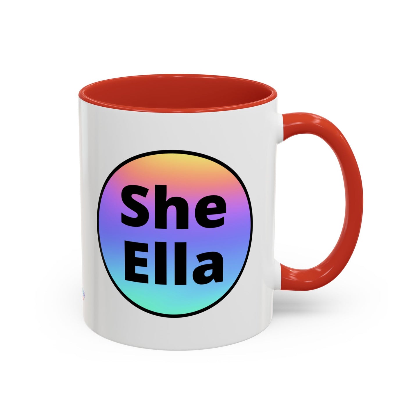 She/Ella  Rainbow Coffee Mug