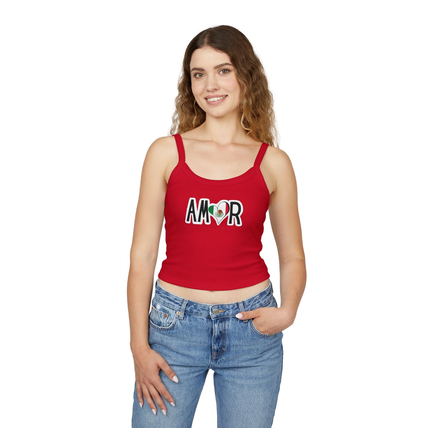 Amor Mexico Spaghetti Strap Tank Top