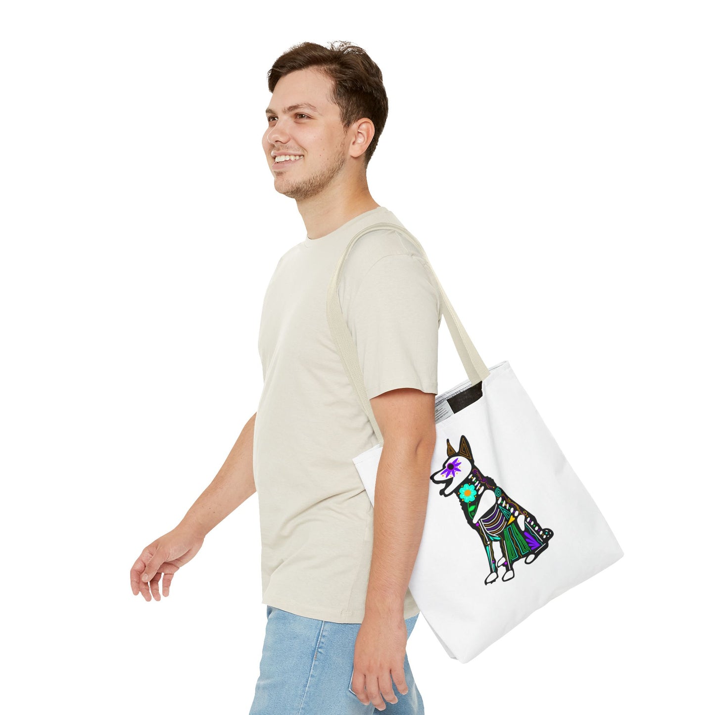 Dia de los Muertos German Shepard Tote Bag