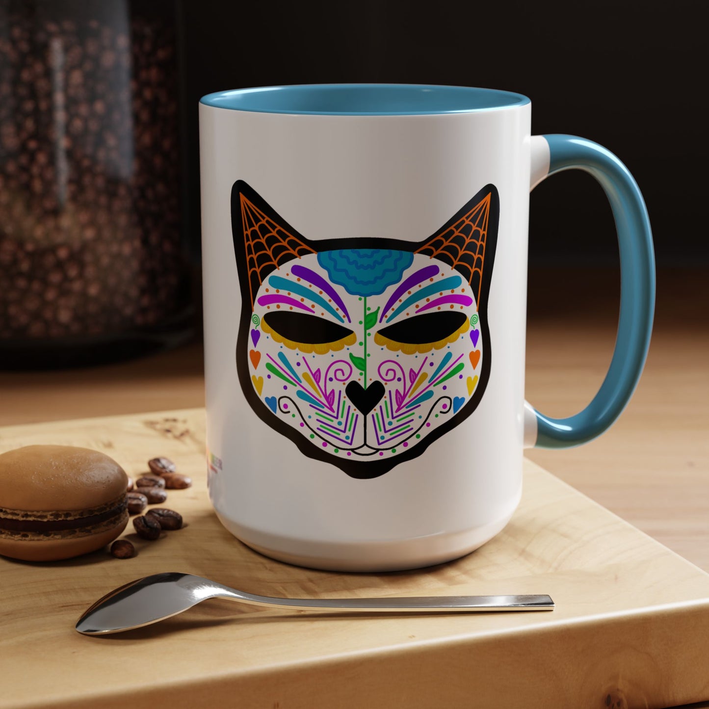 Dia de los Muertos Cat Coffee Mug