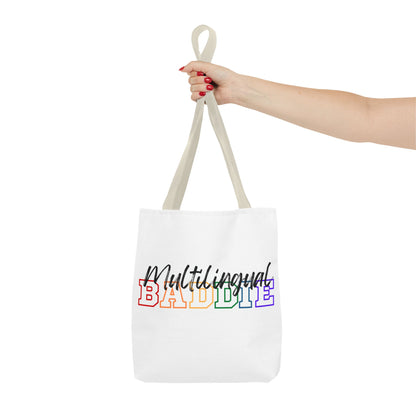 Multilingual Baddie Tote Bag