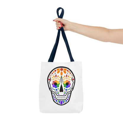 Queer Sugar Skull Tote Bag