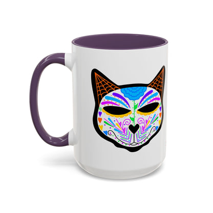 Dia de los Muertos Cat Coffee Mug