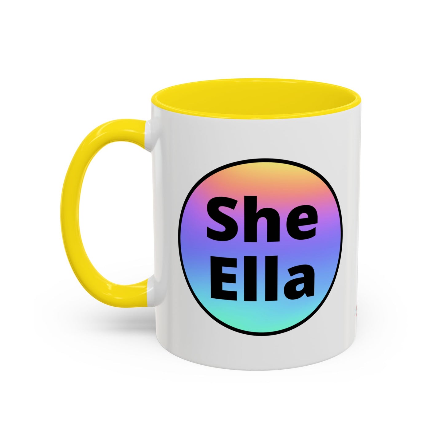 She/Ella  Rainbow Coffee Mug