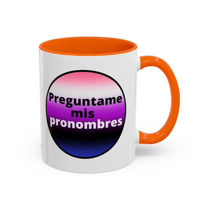Preguntame mis Pronombres GenderFluid  Coffee Mug