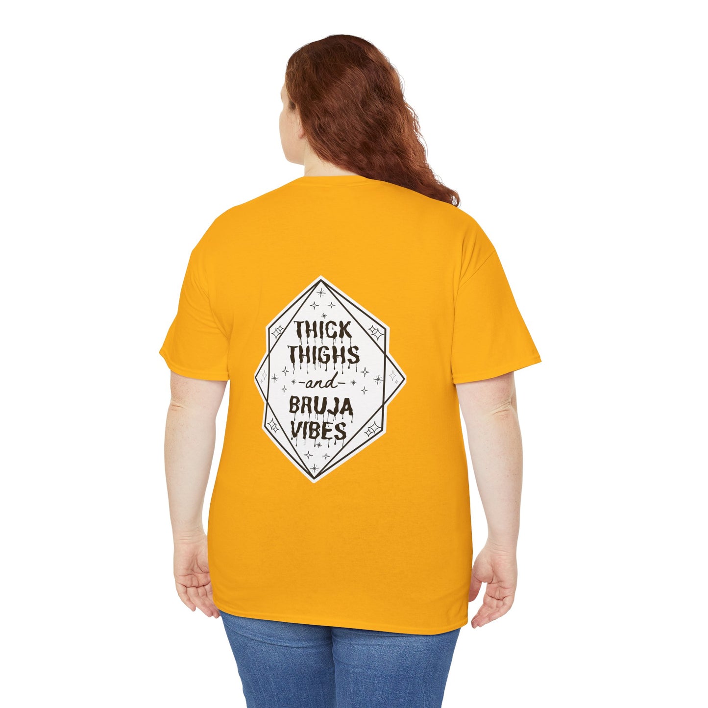 Thick Thighs Bruja Vibes Heavy Cotton Tee