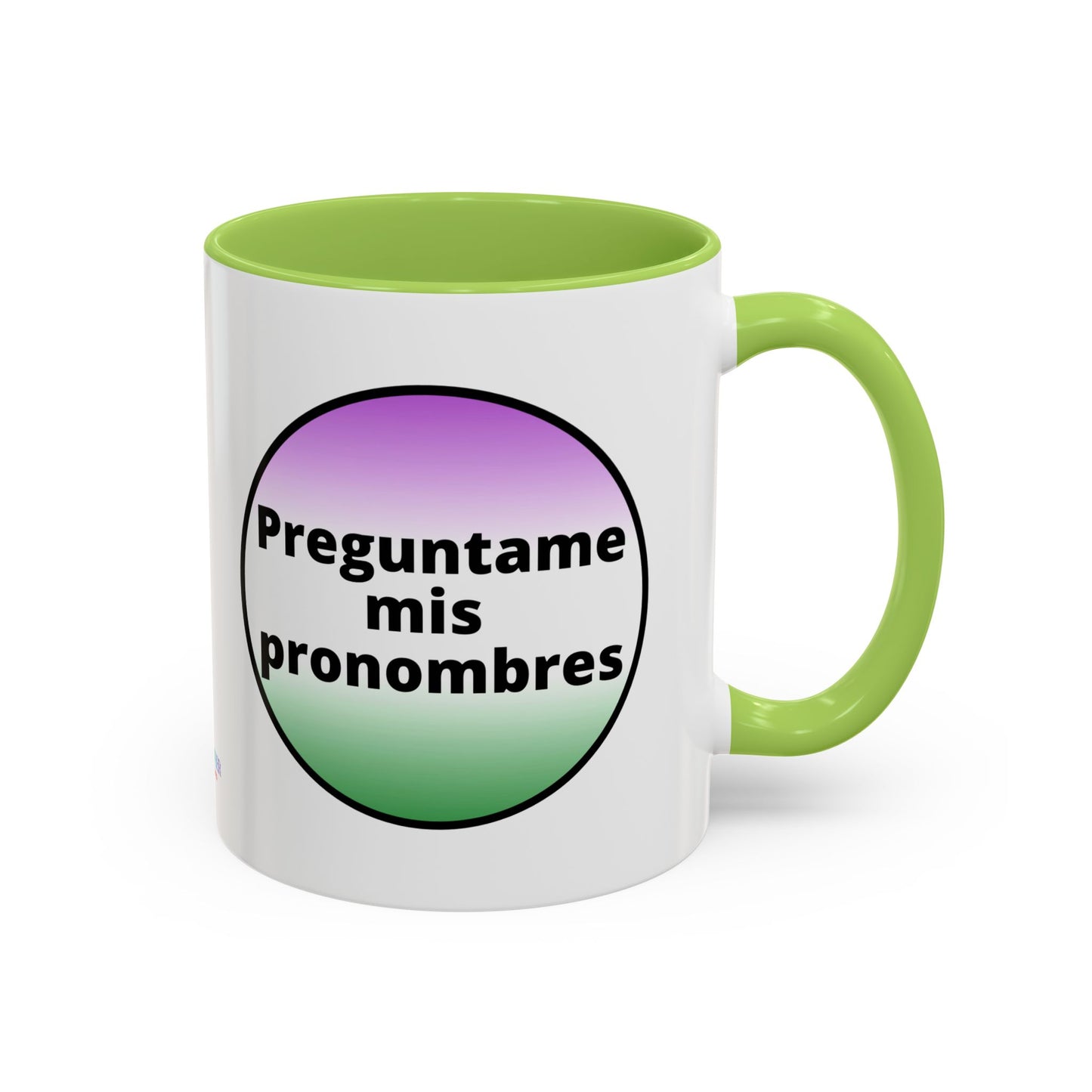 Preguntame mis Pronombres  Gender Non Conforming Coffee Mug