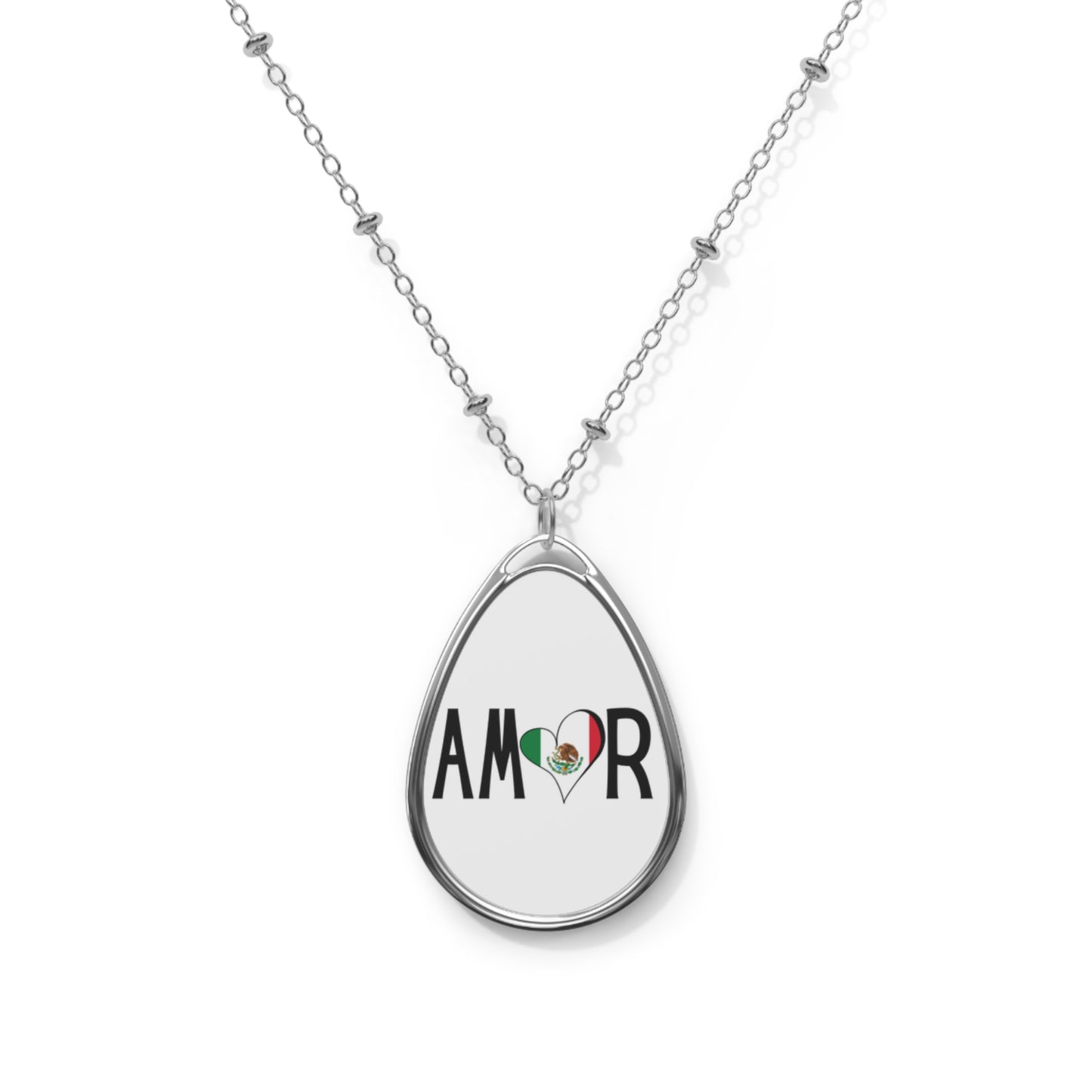 Amor Mexico Oval Necklace