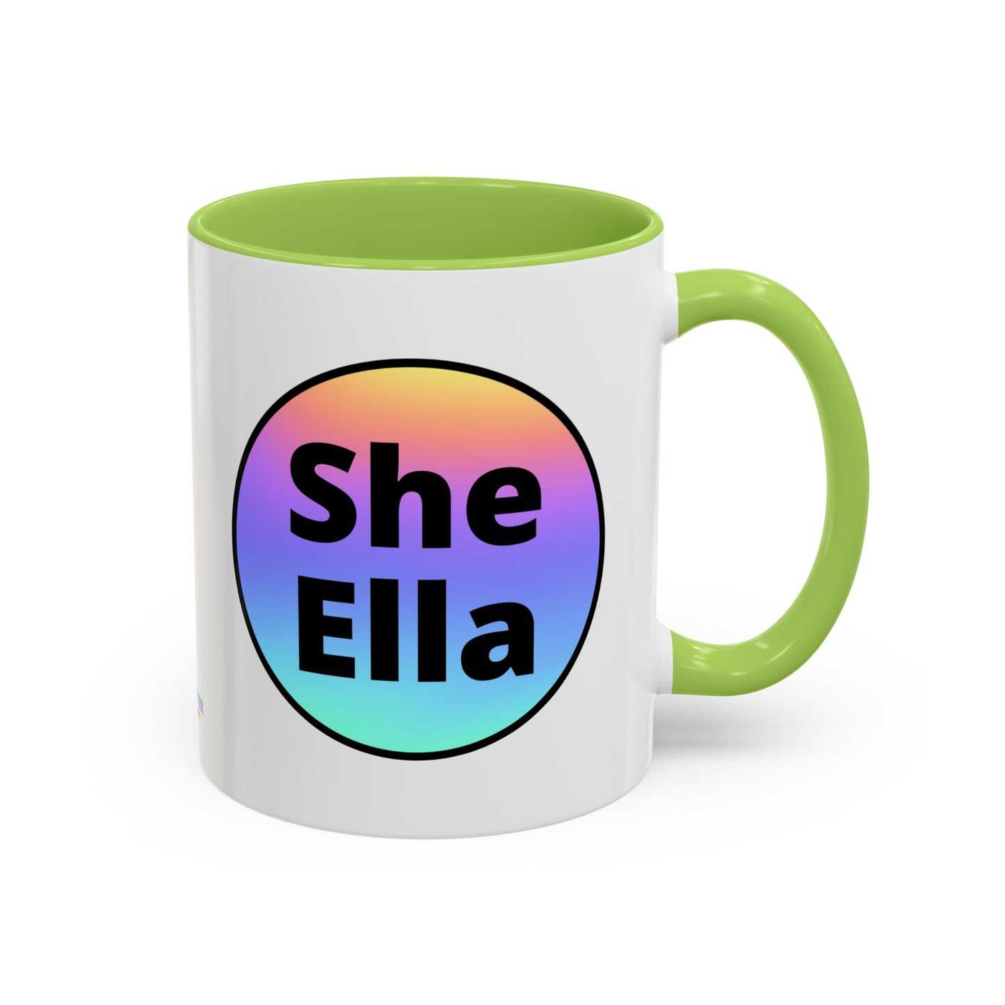 She/Ella  Rainbow Coffee Mug