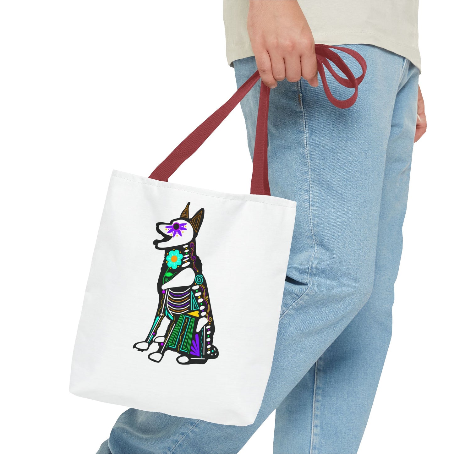 Dia de los Muertos German Shepard Tote Bag