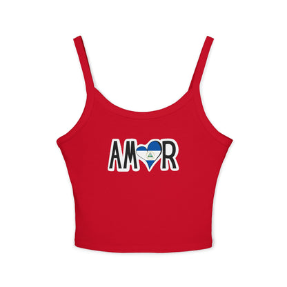 Amor Nicaragua Spaghetti Strap Tank Top