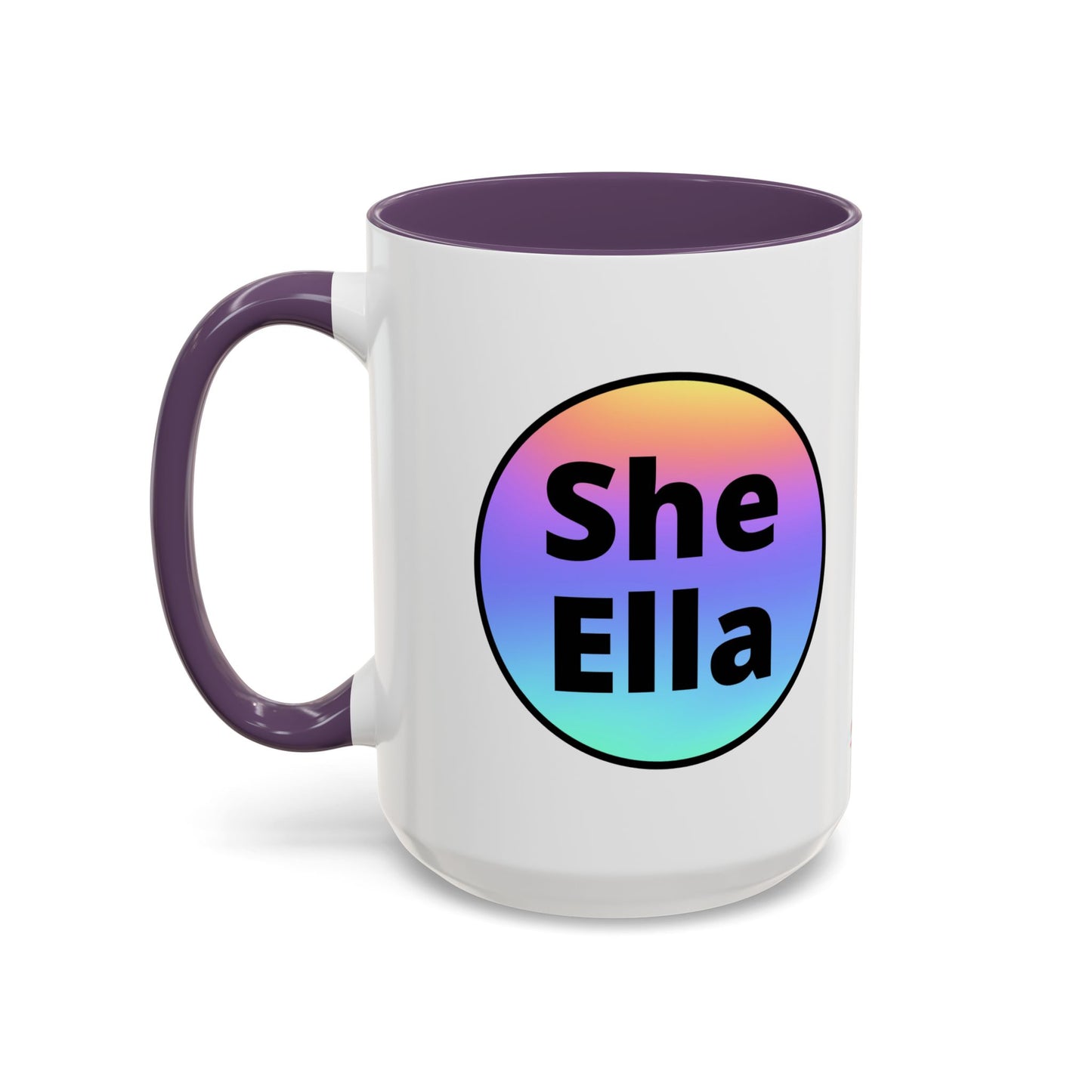 She/Ella  Rainbow Coffee Mug