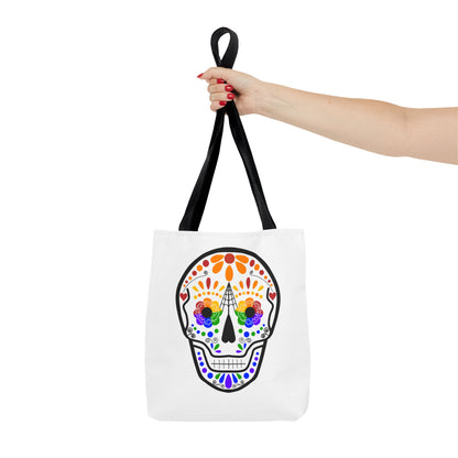 Queer Sugar Skull Tote Bag