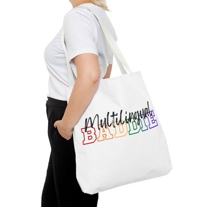Multilingual Baddie Tote Bag