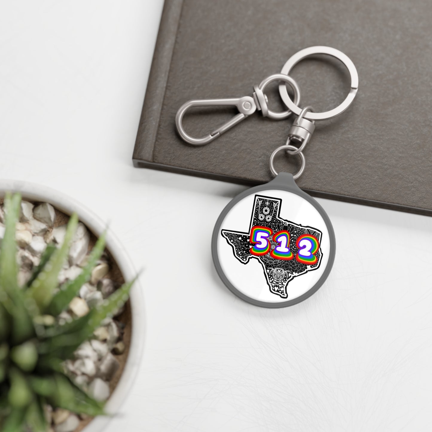 Texas 512 Keyring Tag