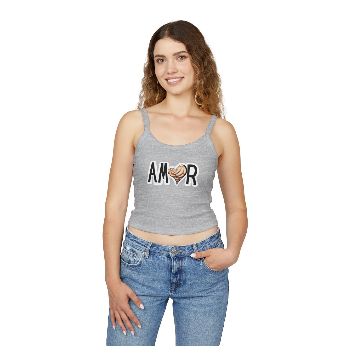 Amor Concha Spaghetti Strap Tank Top