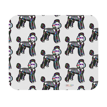 Dia de los Muertos Poodle Mouse Pad (Rectangle)