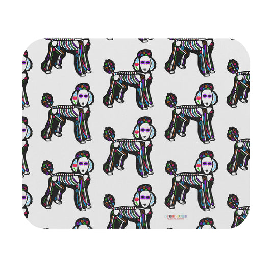 Dia de los Muertos Poodle Mouse Pad (Rectangle)
