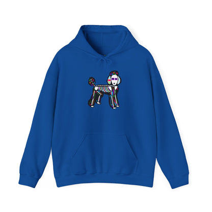 Dia de los Muertos Poodle Hooded Sweatshirt