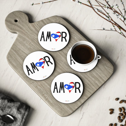 Amor Puerto Rico Coasters