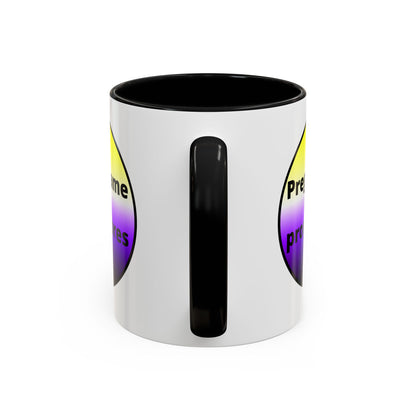 Preguntame mis Pronombres NonBinary Coffee Mug