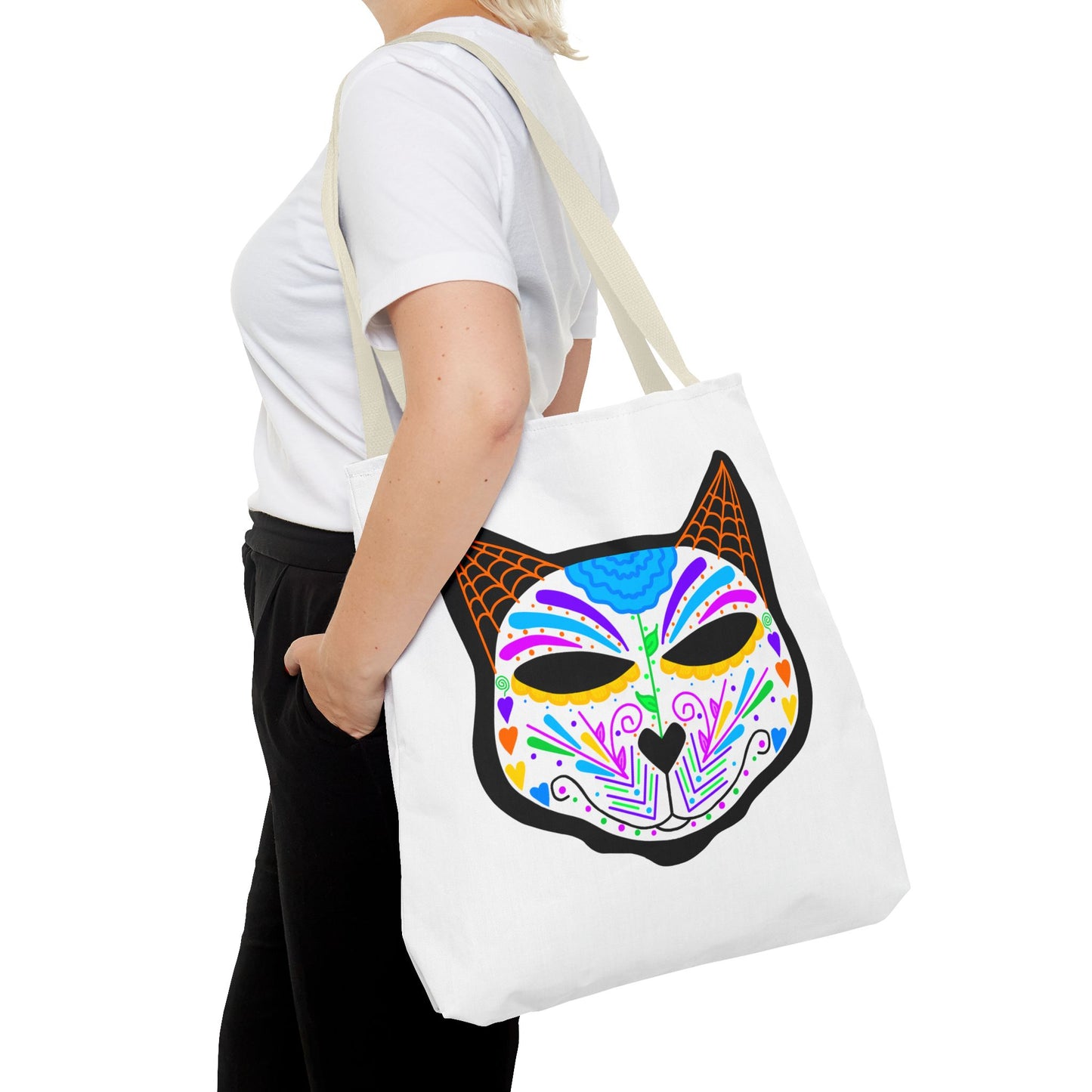 Dia de los Muertos Cat Tote Bag