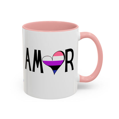 Amor Genderfluid Accent Coffee Mug