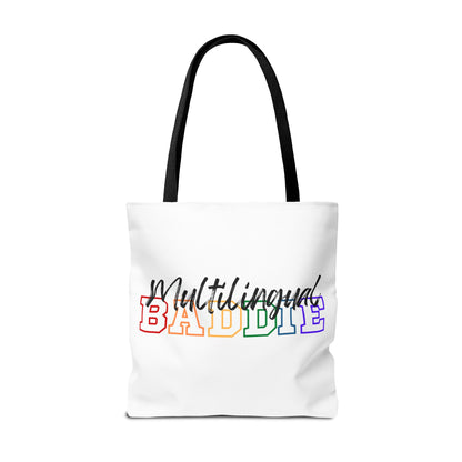 Multilingual Baddie Tote Bag