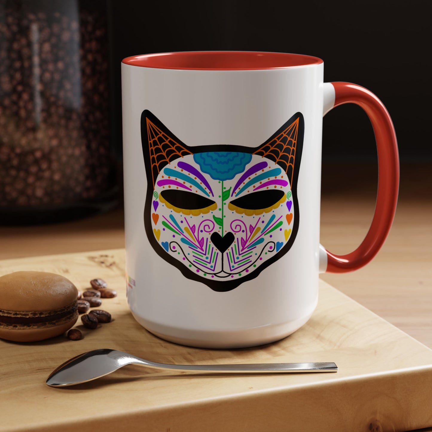 Dia de los Muertos Cat Coffee Mug