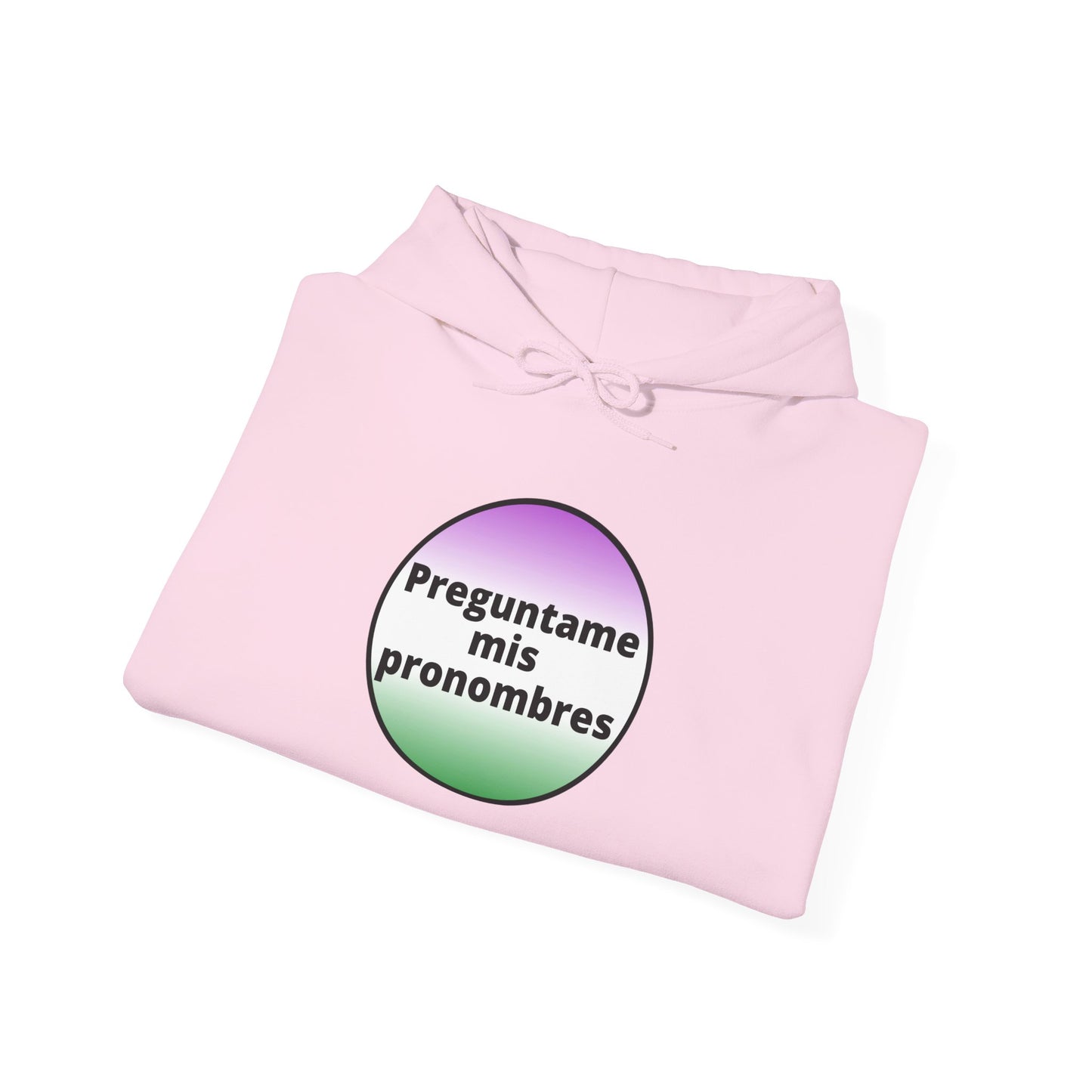 Preguntame mis Pronombres Gender Non-Conforming Hooded Sweatshirt