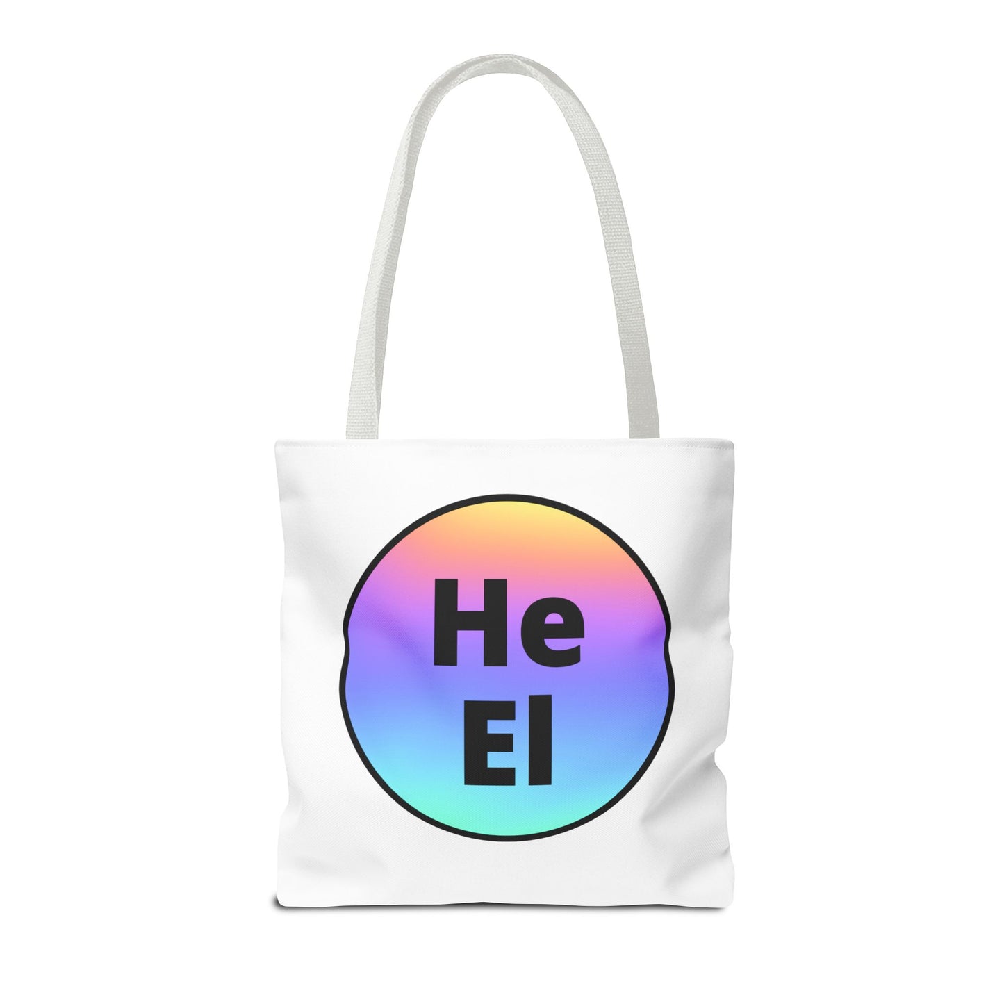 He / El Rainbow Tote Bag