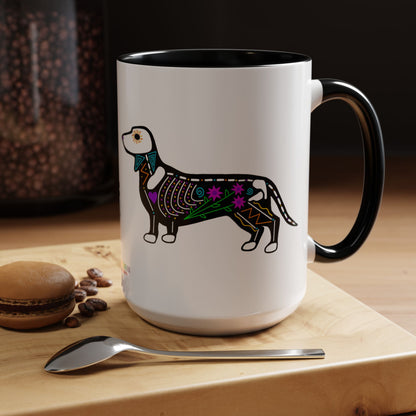 Dia de los Muertos Dachshaund Coffee Mug