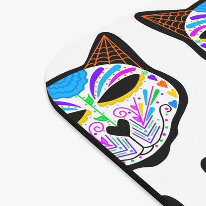 Dia de los Muertos Cat Head Mouse Pad (Rectangle)