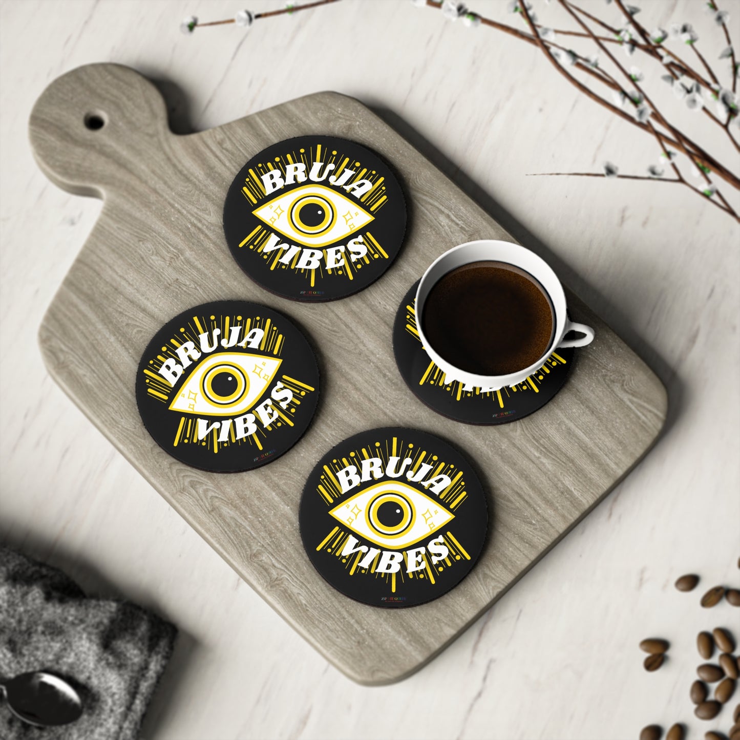 Bruja Vibes Outer Eye Coasters