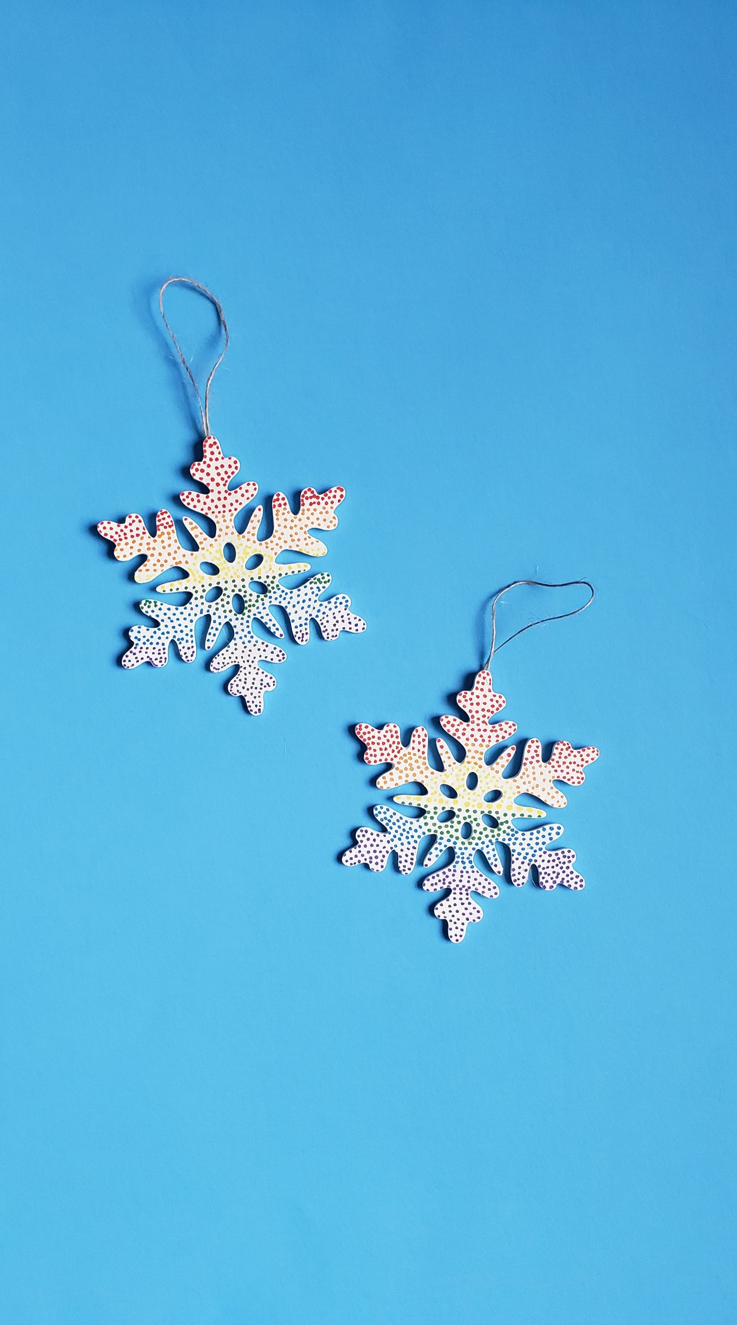 Winter Snowflake Ornaments