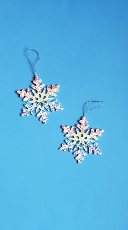 Winter Snowflake Ornaments