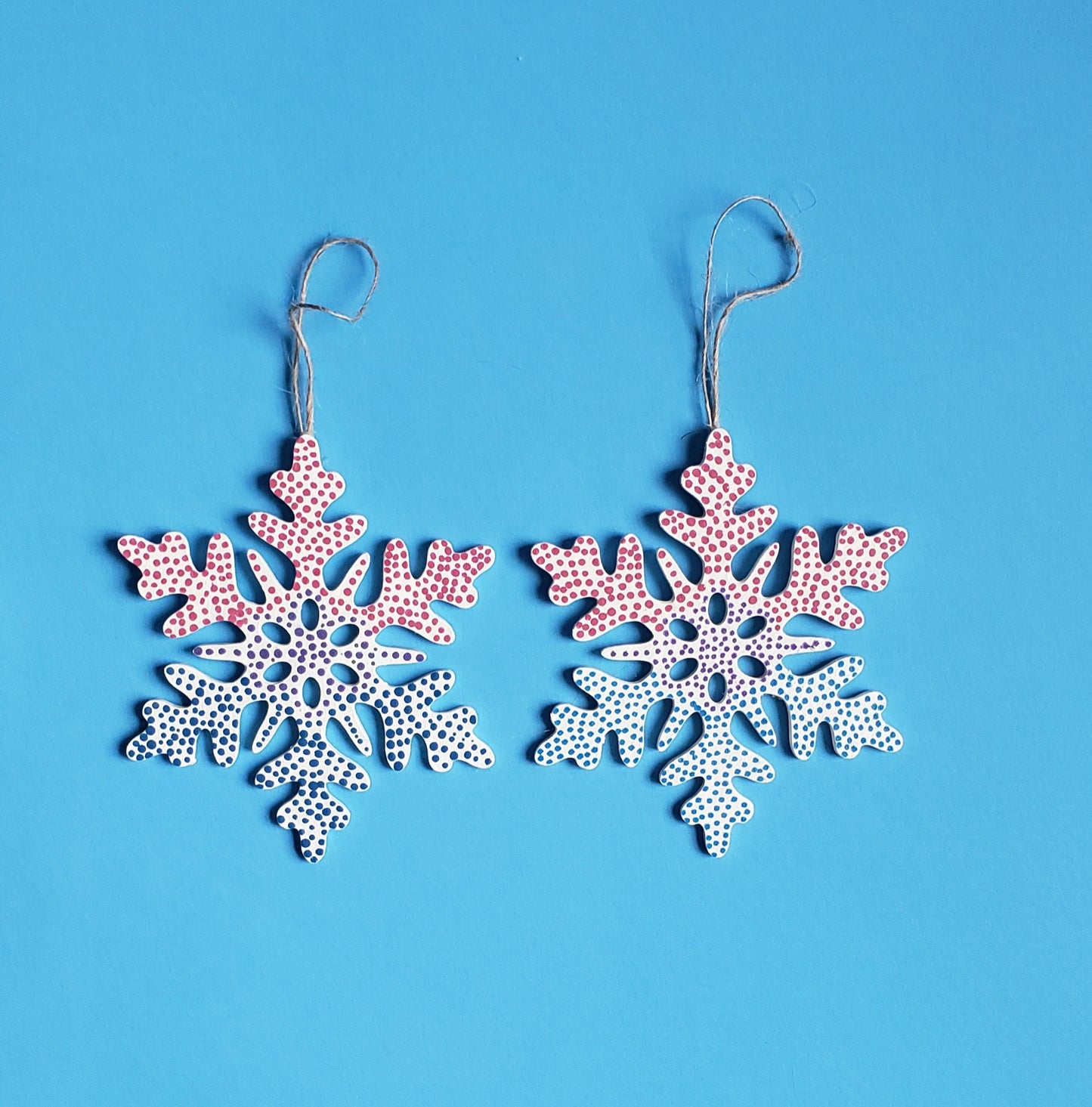 Winter Snowflake Ornaments