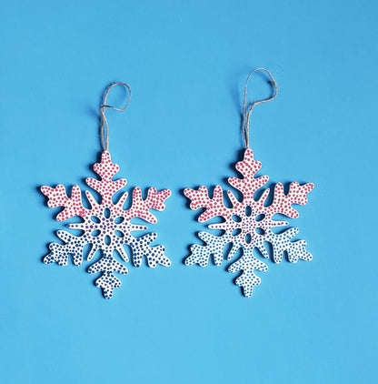 Winter Snowflake Ornaments