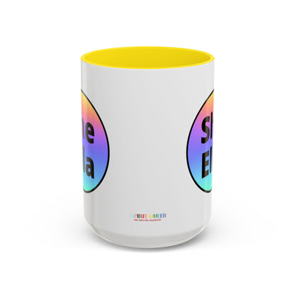 She/Ella  Rainbow Coffee Mug