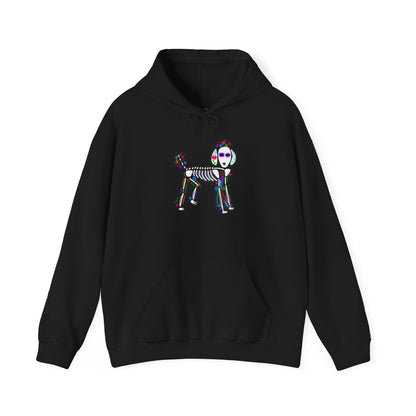 Dia de los Muertos Poodle Hooded Sweatshirt