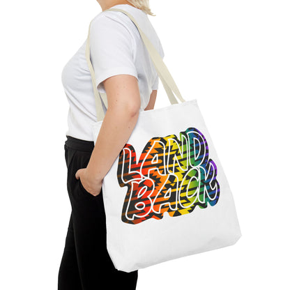 Land Back Motif Tote Bag