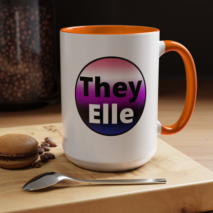 They / Elle Genderfluid Coffee Mug