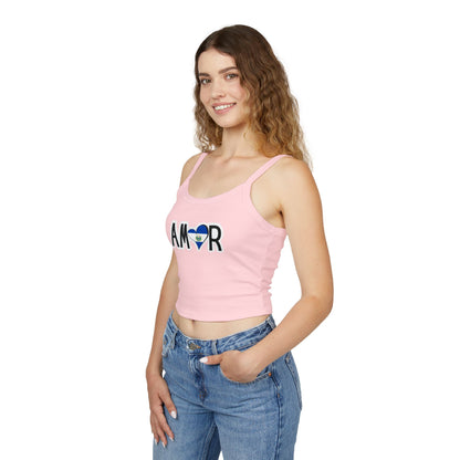 Amor El Salvador Spaghetti Strap Tank Top