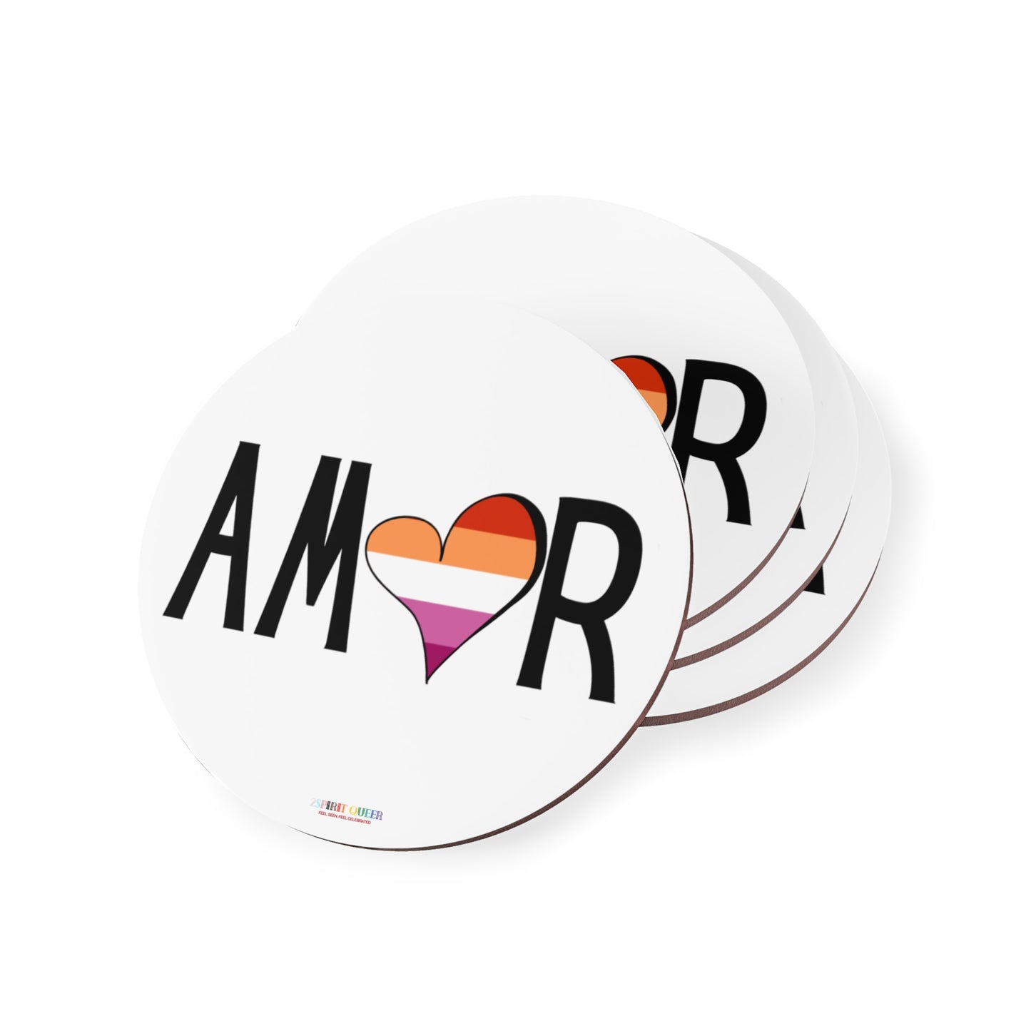 Amor Lesbian Coasters