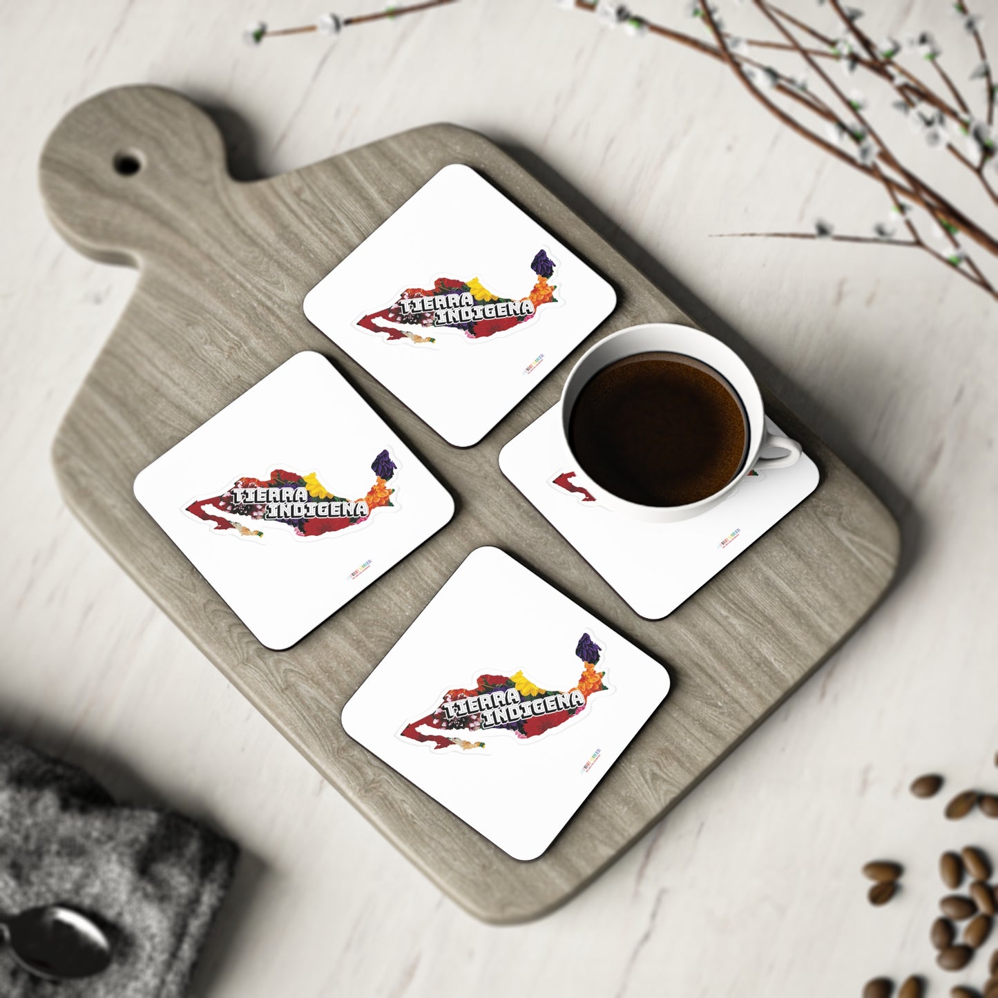 Tierra Indigena Dahlia Coasters