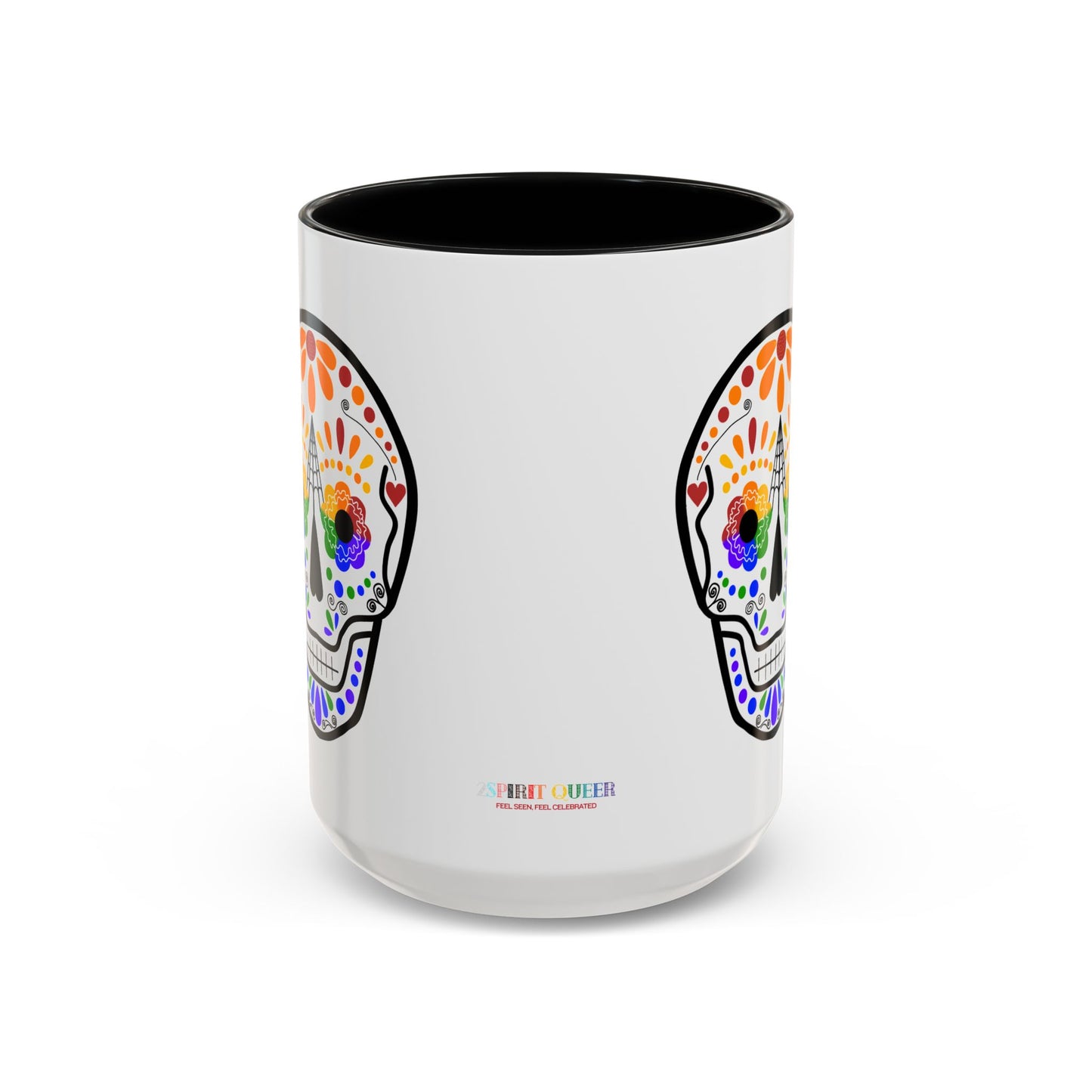Queer Sugar Skull Accent Coffee Mug